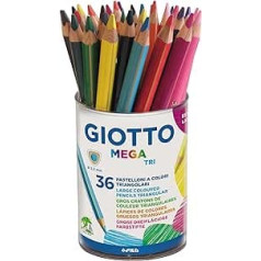 GIOTTO 936187 Buntstiftkasten 12 farbige Tempera