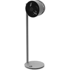 BONECO F235 Fan I Floor Fan I Height Adjustable up to 121 cm I 32 Power Levels I App Control I Tilt Angle Adjustable (Grey)