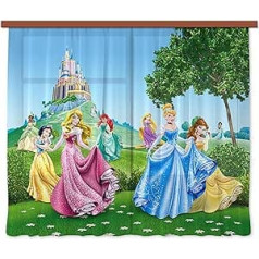 Gardine/Vorhang FCS xl 4319 Kinderzimmer Disney Princess Prinzessin