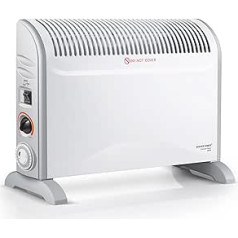 DONYER POWER 2000 W elektriskā konvektora radiators, drošs un efektīvs telpas sildītājs