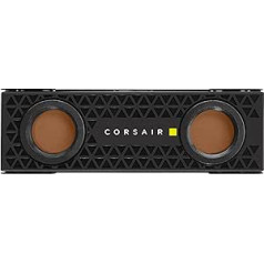 Corsair MP600 PRO XT 4TB Hydro X Edition Gen4 PCIe x4 NVMe M.2 SSD (secīgās lasīšanas ātrums līdz 7100 MB/s un secīgās rakstīšanas ātrums līdz 6800 MB/s) Melns