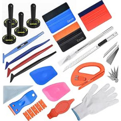 Zanch Squeegee for film, high-quality foil tool kit for car foiling and DIY projects, all in one film tool, squeegee set for film attachment to car and window