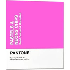 Pantone GB1504B grāmata, 2022. gada izdevums, pasteļa un neona mikroshēma, daudzkrāsains