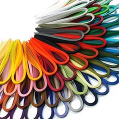 JUYA Papier Quilling komplekti von Tant 72 Farben un 72 Packungen, Papierbreite: 5mm