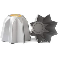 Decora, 0062687 Professionelle Pandoro-Form Ø 19,5 x 15 cm, Ideal für die Herstellung eines 500g Pandoro, aus eloxiertem Aluminium, Ohne Schweißpunkte, Professionelles Design.