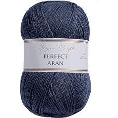 Utopia Crafts Aran adīšanas un tamborēšanas dzija 400g zila/ogle