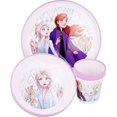 Stor 3 Pack Frozen II Elements Premium neslīdošs komplekts divu toņu plastmasas krāsains Estandar