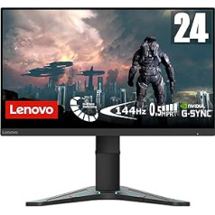 Lenovo G24-27 | 23.8 Inch Full HD Gaming Monitor | 1920 x 1080 | 144Hz | 350 nits | 1ms Response Time | HDMI | DisplayPort | AMD Radeon FreeSync | Black