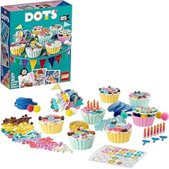 LEGO 41926 Dots cupcake ballītes komplekts ar kūciņām, dzimšanas dienas dāvanu komplekts, DIY projekti, māksla un amatniecība bērniem