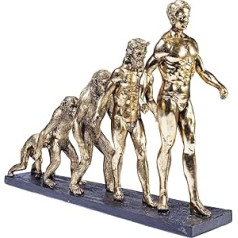 Kare 60807 Design Decorative Figure Evolution, 42,5 x 58 x 18,5 cm, zelts