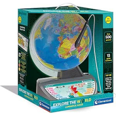 Clementoni 61739 Talking Explorer Educational Children - Globe World - Interactive Toy - English Version