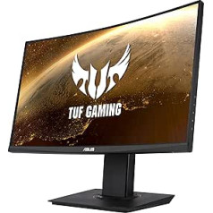 ASUS TUF Gaming VG24VQR — 24 collu Full HD izliekts monitors — 165 Hz, 1 ms MPRT, FreeSync Premium — VA panelis, 16:9, 1920x1080, DisplayPort, HDMI, Ergonomisks