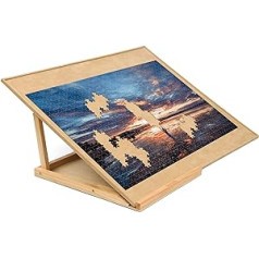 Becko Puzzle Board & Bracket Set / Wooden Puzzle Board Kit / Jigsaw Puzzle Plateau with Puzzle Board for Up to 1000 Pieces