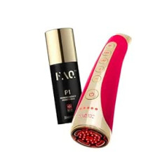 FAQ Beauty Answer FAQ 102 komplekts - EMS, RF & 8 LED gaismas terapijas sejas nostiprinoša ierīce + FAQ P1 Manuka Honey Conductive Primer, 30 ml - Gaismas terapijas lampa - Radiofrekvences ierīces seja