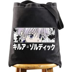 WZMPA HUNTER Anime kosmētikas soma Killua Zoldyck Fans Gift Anime Cosplay kosmētikas soma ar rāvējslēdzēju sievietēm, meitenēm, Hunter Killua Tg Bl