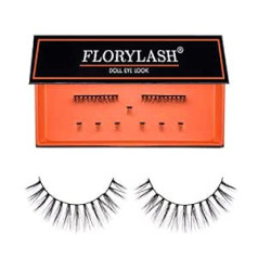 Florylash ® Doll Eye Look Магнитные ресницы 3 магнита Натуральные магнитные накладные ресницы без подводки для глаз Набор для 3D-объема многоразового 