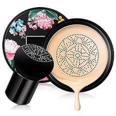 Visvic Mushroom Head Air Cushion BB krēms, Korektors Noturīgs Nude Makeup Mitrinošs Brightening Pigment CC Šķidrais tonālais krēms, Vienmērīga ādas toņa aplauzuma pamatne Primer Foundation (dabisks)