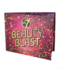 W7 Beauty Blast Adventes kalendārs 2023.–2024. gadam, atsevišķi iesaiņots, augstas kvalitātes grims un kosmētiski pārsteigumi Ziemassvētkiem, bez izmēģinājumiem ar dzīvniekiem, Ziemassvētku dāvanas pusaudžiem un meitenēm