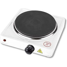 TEMPO DI SALDI Electric Stove 1500W Adjustable Travel and Camping Cast Iron Plate 185mm