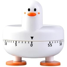 Cooking Timer, Cute Duck Kitchen Timer 60 Minutes Wind Up Mechanical Turning Arm for Kitchen Cooking Baking