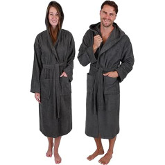 Betz Fulda Cotton Bathrobe with Hood for Men and Women, Sauna Bathrobe, Long Bathrobe, Sauna Gown