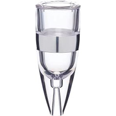 BarCraft Kunststoff-Weinbelüfter transparent, Wein-Dekanter perfekt für Rotwein, Weißwein, Portwein oder Karaffe - 6 x 1,5 x 15 cm