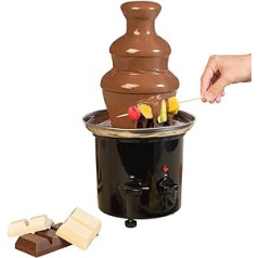 Rosenstein & Söhne Chocolate Fountain: Chocolate Fountain with 2 Levels, 275 Watt (Fondue Fountain, Chocolate Fountain Set, Indoor Fountain)