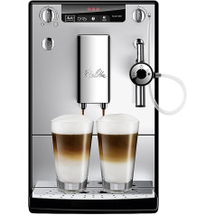 Melitta Caffeo Solo & Perfect Milk E957-101 Slim pilnībā automātisks kafijas automāts ar Auto Cappuccinatore automātiskās tīrīšanas programmām Automātiska malšanas skaļuma kontrole