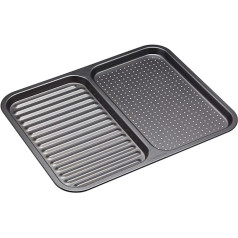 Masterclass Master Class Baking Tray, 39 cm x 31 cm, Carbon Steel, Grey, 28 cm x 18 cm x 18 cm