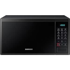 SAMSUNG MG23J5133AK/EC mikroviļņu krāsns ar grilu, 23 litru tilpums, jauda 800 W/1100 W, keramikas iekšpuse matēta melna