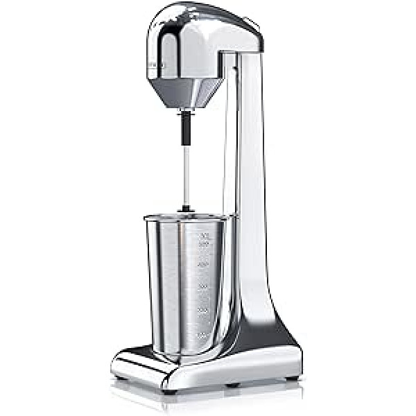 Arendo - Drink Mixer - Protein Shaker - Drink Mixer - Electric Stand Mixer - 500 ml Cup - 22,000 rpm - 2 Speed Levels - Fitness Protein Drinks Smoothies Milkshakes Cocktails