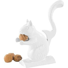 Rosenstein & Söhne Retro Nutcracker: Cast Iron Nutcracker in Squirrel Design, White (Nutcracker Walnuts, Design Walnut Cracker, Christmas Kids)