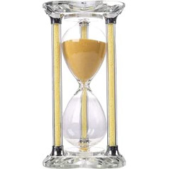 Falytemow 60 minūšu sirds formas smilšu pulkstenis kristāla smilšu pulksteņa olu smilšu pulkstenis virtuves bērnu zobu tīrīšanas skolas nodarbībām (60 minūtes, zelts)