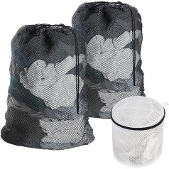 Laundry Net Laundry Bags Large Laundry Bag Pack of 2 with Drawstring Closure Reusable for Coats Sweater Bedding Pillow Carpets Bath Towels Soft Toys Floor Mats