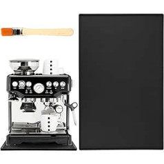 Mat for Coffee Machine, 48 x 30 cm, Fully Automatic Coffee Machine, Silicone Mat, Black Mat for Coffee Machine, Non-Slip Underlay, Coffee Machine Accessories, Pad for Coffee Machine, Mixer, Sliding