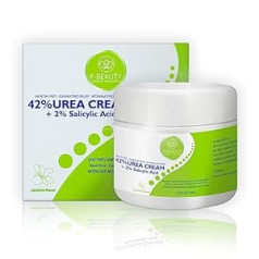 ‎P-Beauty p-beauty Urea Cream 42% | 2% salicilskābe | 150g Intensive Urea Cream & Callus Remover pēdām | Ar alveju un tējas koka eļļu dziļam mitrumam un ādas mīkstināšanai