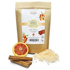 ‎Techspa Autors Techspa Orange & Zimmon parafīna vasks (1 kg - 1000 grami) - Ražots Apvienotajā Karalistē