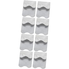 Frcolor Pack of 8 nagu trafaretu trimmeris nagu līnijai franču manikīra acu zīmulis Trafareti acīm French Nail Smile Cut nagu želeja nerūsējošā tērauda rokasgrāmata Mājās