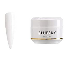 Bluesky Gum Gel 15 g Milky White, Poly Gel Nail Builder UV LED nagu laka White, Fast Nail Extension Gel, 30 g