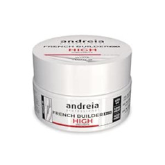 Andreia Professional Building Gel for French Manicure - High Viscosity Formula - 2-in-1 UV & LED Professional Construction Gel for Strengthening the Nail - 22 g Pot - White