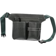 Beavorty 3 gabalu frizieru fanny pack, friziera instruments, friziera soma, frizieru somas ierīcēm, jostas josta no ādas, matu šķēres, instrumentu kaste, glabāšanas jostas soma, ādas futrālis, ādas soma