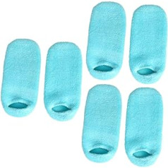 Housoutil 3 Pairs Gel Socks Lotion Socks Spa Foot Sleeves Spa Moisture Foot Bath Socks Women Ankle Socks Gel Moisturizing Socks Anti-Crack Socks Ripstop Socks Heel Socks