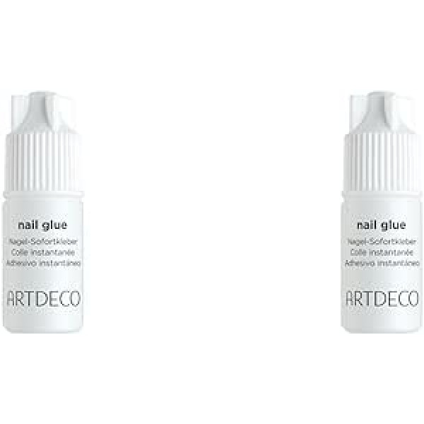 Artdeco Nail Glue - Nail Glue for False Nails and Cracks in Natural Nails - 1 x 3 ml (Pack of 2)