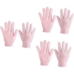 Beaupretty 3 Pairs Nourishing Care Gloves Masāžas mitrinoši cimdi Losjoni Cimdi Sieviešu cimdi Mitrinoši cimdi nakts kapli meitenēm