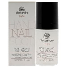 Alessandro Spa Moistuirizing Nail Cream - Увлажняющий крем для ногтей с гиалуроновой кислотой для ломких ногтей 15 мл