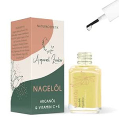 Arganoel Zauber Argan Oil Magic Nail Oil / Nail Hardener Including Brush | Strengthens & Nourishes Cracked, Brittle Nails on Feet and Fingers | Especially in Winter | With Argan Oil, Vitamin C and Bisabolol