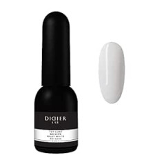 Didier Lab - Premium Top Coat No Wipe Milky White - UV Gēla nagu laka - Virskārtas gēls UV - Aizsardzība pret skrāpējumiem - Gēla nagu laka UV lampai - Piena pārklājums - Gēla lakai - Bez dispersijas