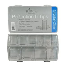 Ez Flow Perfection Ii Tips Crystal Clear, 100 gab