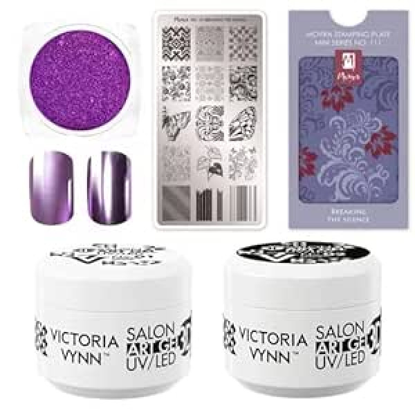 ‎Generic Moyra & Victoria Vynn Stamping Set Nail Art Bundle: High Quality Stamp Set & Creative Nail Art in One