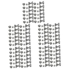 ‎Beavorty Beavorty iepakojumā ir 150 nagu aksesuāri 3D sirds dārgakmeņi sirds nagu mākslas kniedes Cross Charm kulons nagiem Helovīna nagu kulons sirds kulons mākslas sakausējums plakani krusti